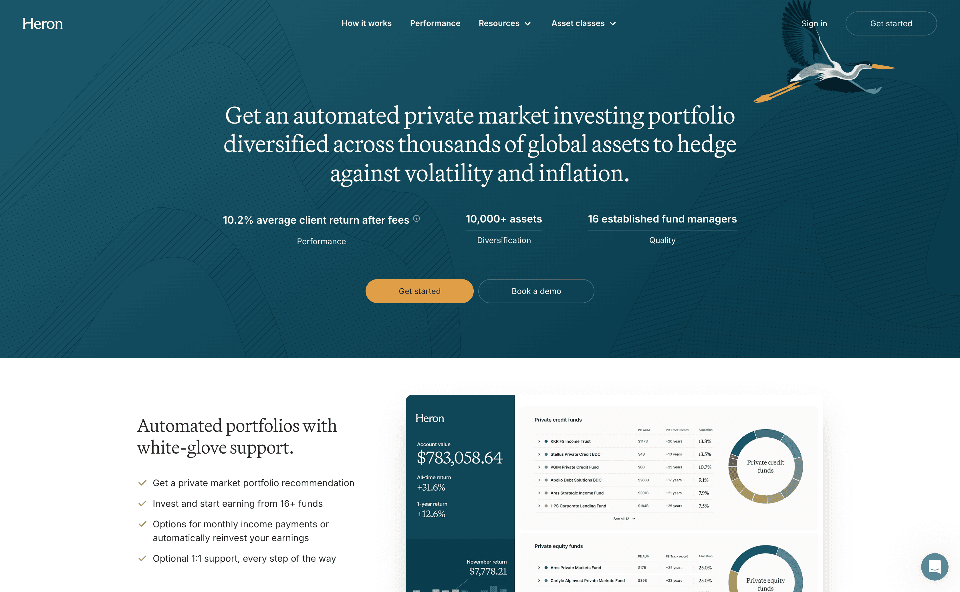 Heron Finance screenshot
